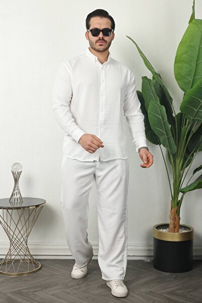 Minharir Men's Sofia Linen Suit
