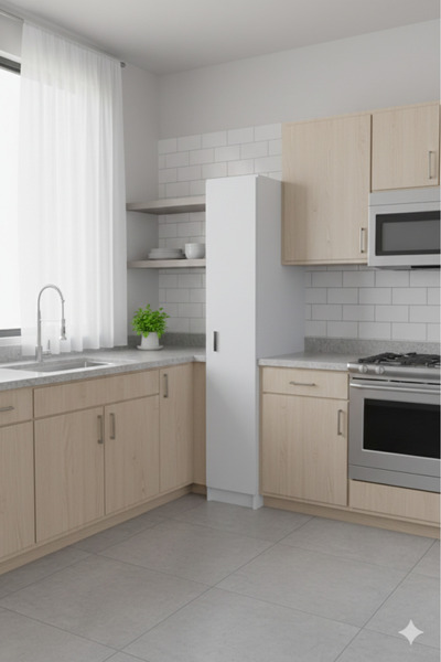 KZY Mobilya Mocha 4 Erzak,Kiler,Mutfak Dolabı Çok Amaçlı Dolap