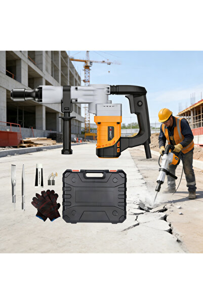 Joyfoam 2400W Demolition Hammer Drill Electric Concrete Breaker with Chisel f...