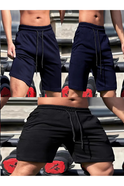 KİMSE GÖRMEDEN Sport Shorts Comfortable Fit Unisex Men's - 3Pcs Set of 3