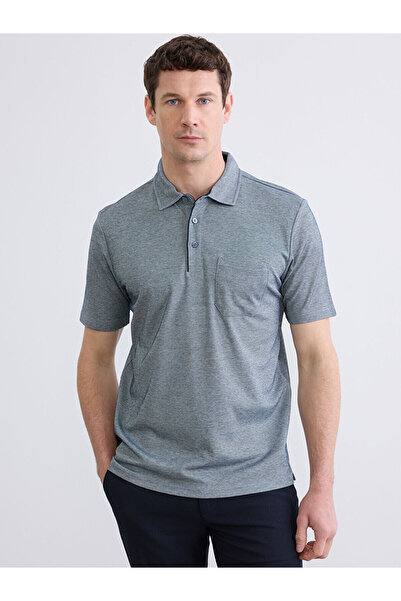 LC Waikiki تي شيرت بولو ياكا ستاندرد فيت للرجال من بترول