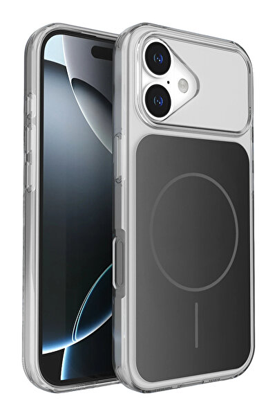 Fuchsia غطاء بروما ماجنيتيكسيف متوافق مع آيفون 17 - أسود