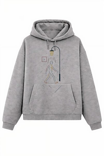 Rabona Fashion Night Walk Minimal Design Sweatshirt / Hoodie (Optional)