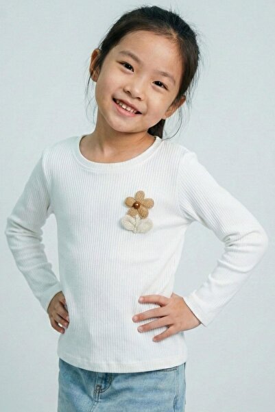 Breeze Devojčica, majica dugih rukava sa detaljima cvetnog grba, 3-7 godina, ...