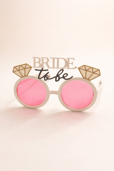 PARTİPORT Bride to Be Party Glasses Pink Glass Bachelorette Bridal Glasses