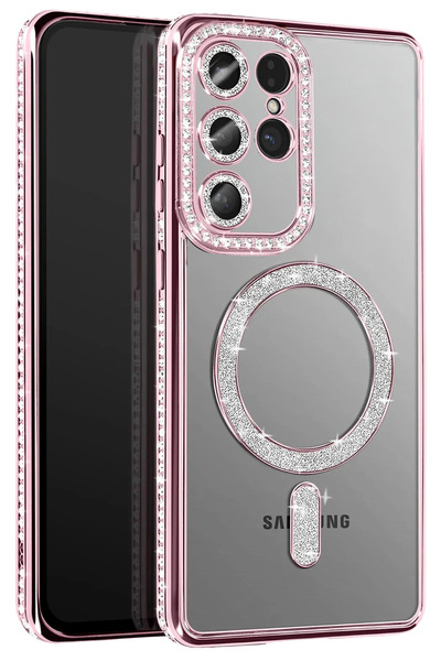 Fuchsia حافظة Joke لمّاع Magneticsafe متوافقة مع هاتف Samsung Galaxy S26 Ultr...