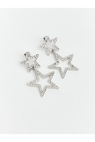 LC Waikiki Rmz Gi̇yi̇m Farkiyla Star Figured Women's Earrings Set of 2
