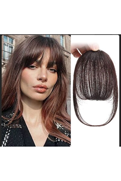 Handmade Doğal fiber sentetik ince perçem açık kahverengi