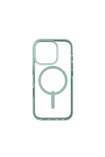 Zagg Carcasă Santa Cruz Snap MagSafe pentru iPhone 16 Pro - Transparentă/Verde