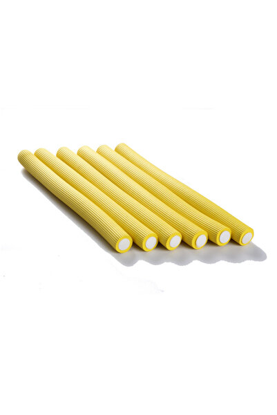 Ihair Keratin Flexible yellow curlers 2.0*23cm 6 pcs