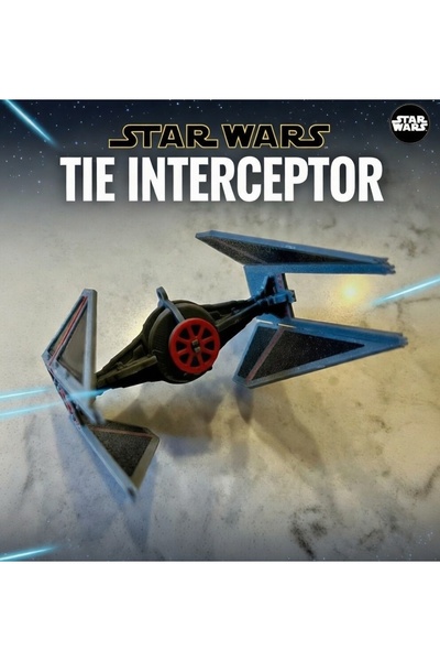 Decorius Star Wars Tie Interceptor Kit Card Maket Uzay Gemisi