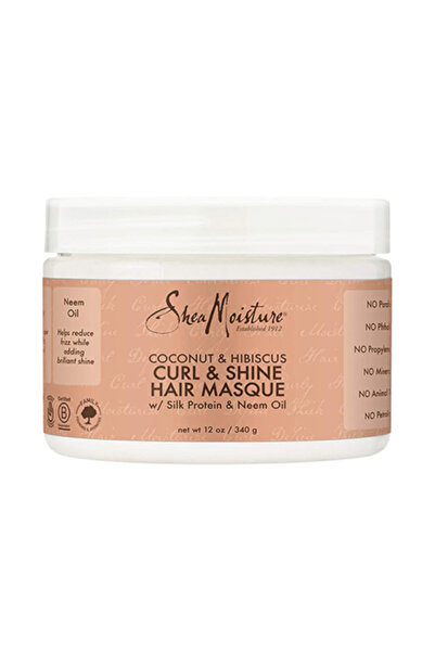Shea Moisture قناع الشعر كيرل آند شاين مع جوز الهند والكركديه 340 جرام