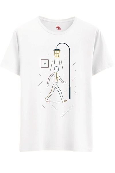 Rabona Fashion Tricou pentru copii cu design minimalist Night Walk