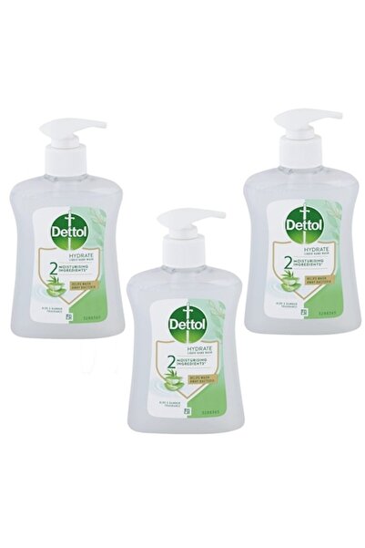 Dettol Săpun lichid cu aloe vera, set de 3 x 250 ml