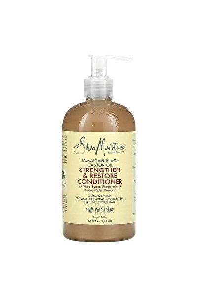 Shea Moisture زيت الخروع الأسود الجامايكي لتقوية الشعر واستعادة نضارته - 384 مل