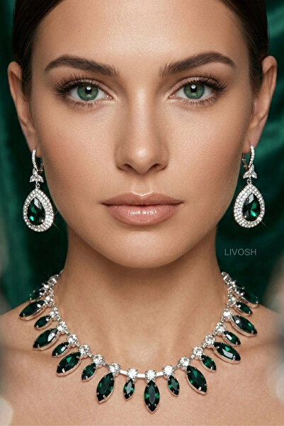 LIVOSH 2-Piece Necklace Set Choker Set Special Day Necklace Jewelry Set