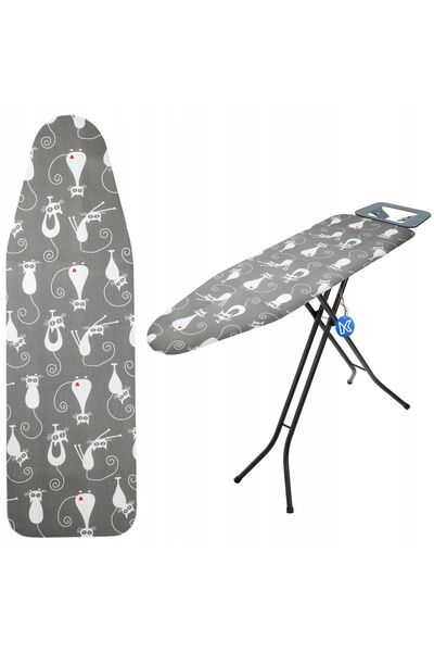 KADAX Husă extensibilă pentru masă de călcat 130x45 cm, model pisici