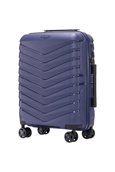 WINGS BRAND Valiză de cabină Wings PHOENIX 20" din polipropilenă albastră, cu...