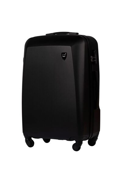 WINGS BRAND Wings Plover 24" Medium Luggage - Black, ABS, 4 Wheels, Secure Lock