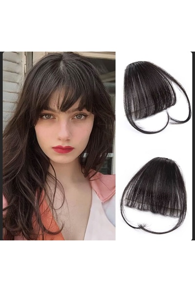 Handmade Doğal fiber sentetik ince perçem Koyu kestane