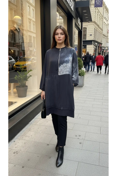 MissWhence Silk Tunic Black 39005