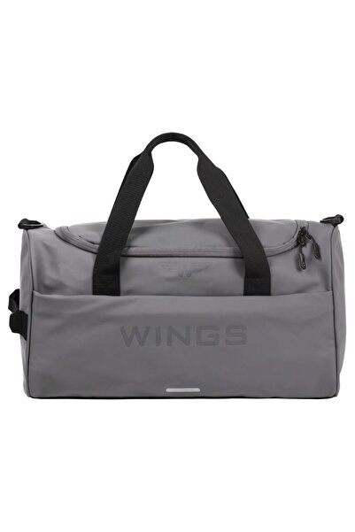 WINGS BRAND WINGS STORK Grey 27L Travel Bag with Detachable Shoulder Strap