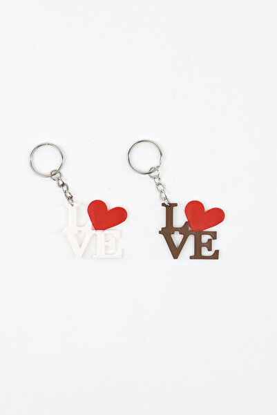 ChillOutlet Classic LOVE Keychain White