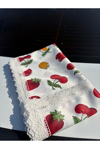BHT 140x170 Raşel Leke Tutmaz Güpürlü Sofra Bezi Fruits