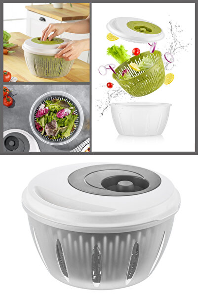 Saule Pratik Salata Ve Sebze Kurutucu 4,5 Litre, Meyve Sebze Marul Yeşillik Y...