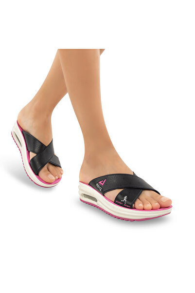 Muya ,31013-Axis, Navy Blue-Pink Anatomical Airmax Sole Wet Ground, Women's C...