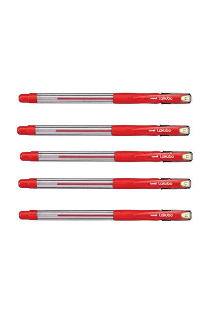UNİ-BALL Uniball lakubo broad (1.4) red ballpoint pen (5 pieces)
