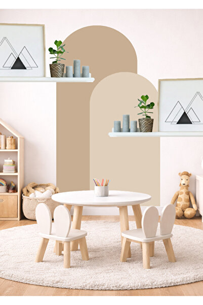 Sim Tasarım Autocolant de perete oval boem, set de 2