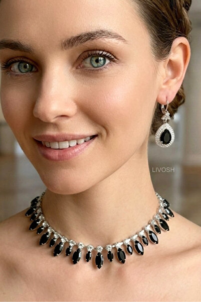 LIVOSH 2-Piece Necklace Set Choker Set Special Day Necklace Jewelry Set