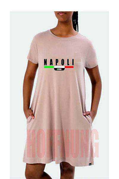 HOFFNUNG Tricou unisex cu mânecă scurtă, guler rotund, cu imprimeu Napoli, cu...