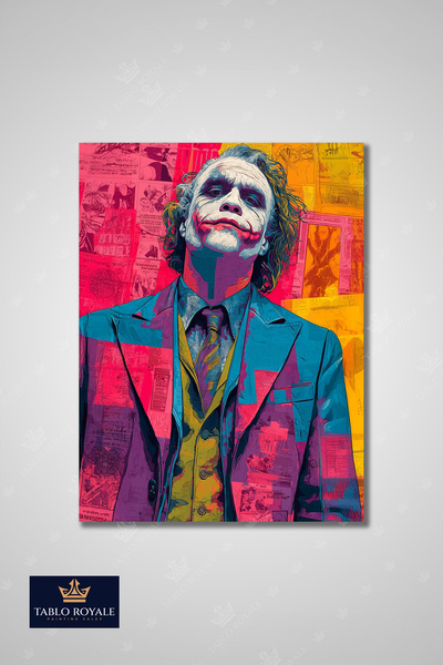 Tablo Royale Renklendirilmiş Joker Kanvas Tablo