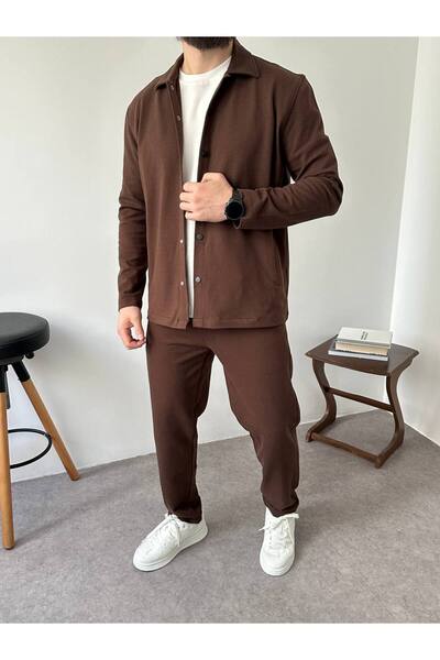 BYATA MENS STYLE Men's Long Sleeve Top and Bottom Set