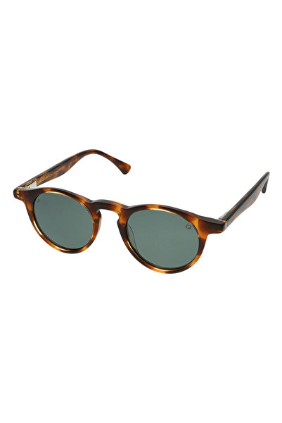 Quantum Havana Green Fleece Ize Unisex Sunglasses 45 mm