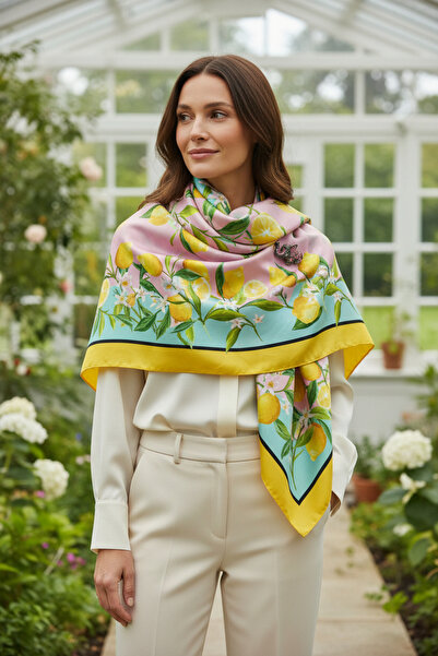 NARMAN Royal Garden Double-Sided Silk Shawl