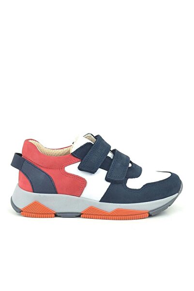 OrtopedikAL 3880 Rakerplus Genuine Leather Navy Blue White Red Children's Sne...