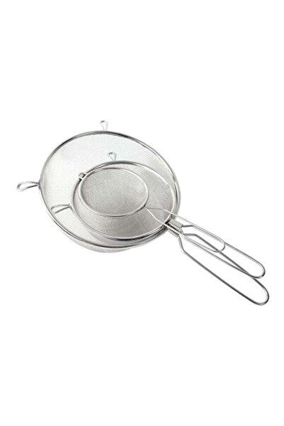 Alberto Set of 3 Silver Strainers Small (8.5x5.5), Medium (13.25x5.5), Large ...
