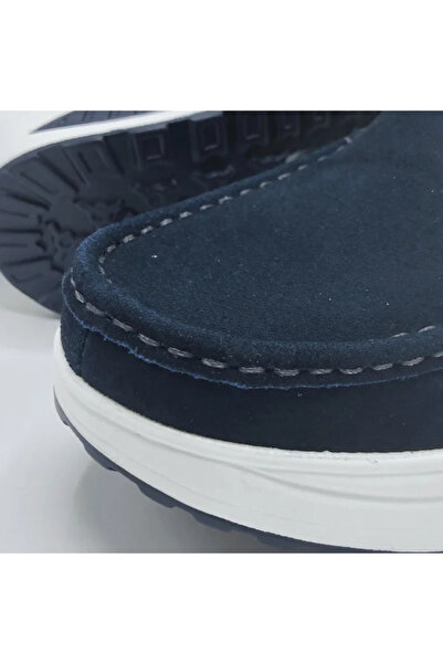 HABBIBI Pantofi Casual Piele Naturala Intoarsa Lorena Albastru