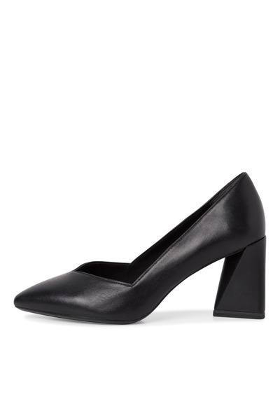 Tamaris Geometric Heeled Black Shoes