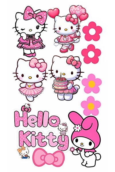 telaşe memuru Hello Kitty Yenilebilir Pasta Süsü - Hello Kityli Pasta Resmi B...