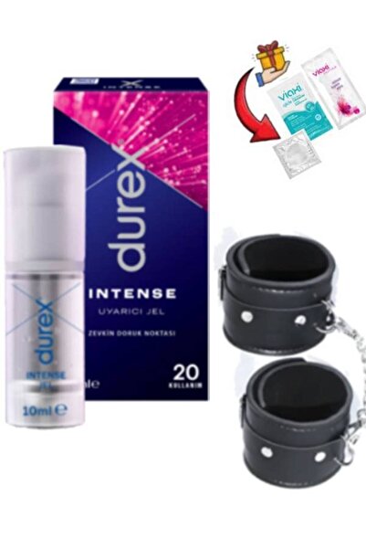 Durex Intense Uyarıcı Jel 20 Kullanımlık-Fantezi Kelepçe+Kayganlaştırıcı/Prez...