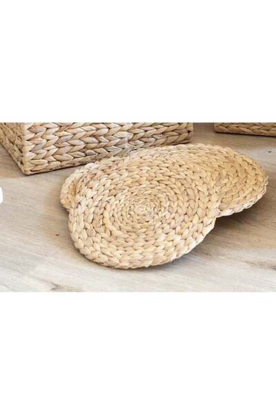 Home Box طقم مفارش طاولة دائرية مضفرة، 3 قطع، 30 سم