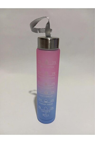 abnturk 1 Adet 300 Ml Renkli Çelik Kapaklı Kırılmaz Koku Yapmaz Su Matarası