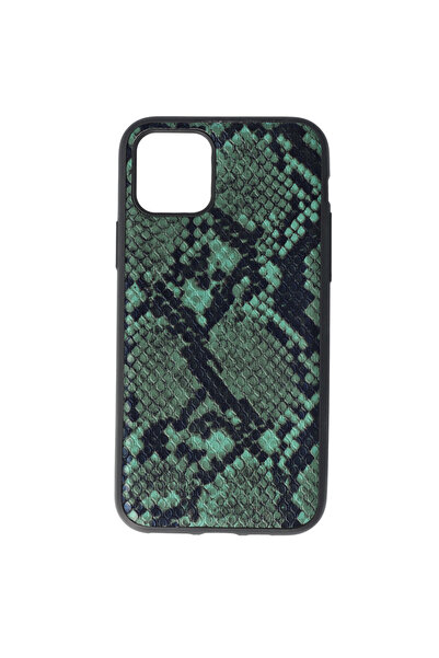 SEP Husa TPU Leather Snake Apple iPhone 11 Pro Verde