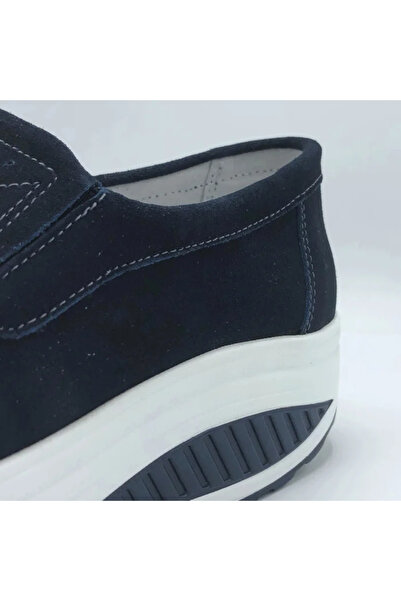 HABBIBI Pantofi Casual Piele Naturala Intoarsa Lorena Albastru