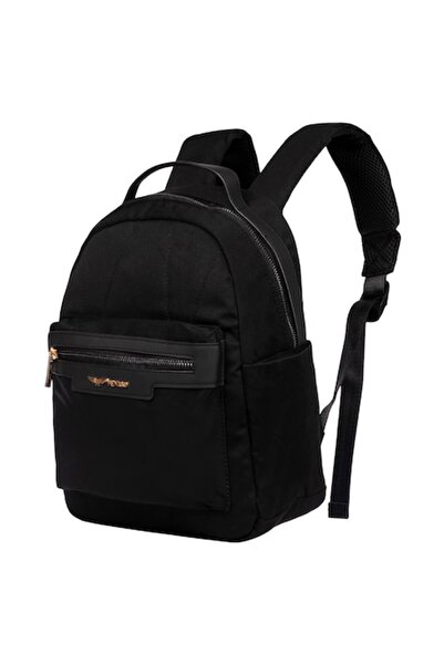 wings Small Black Backpack