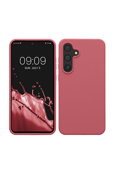 KWmobile Carcasă pentru Samsung Galaxy S24 FE, roz închis, silicon, KWM000021...